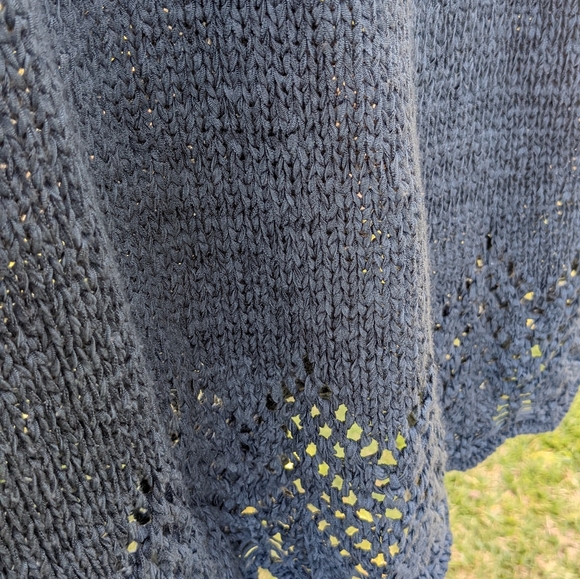 BCBGMAXAZRIA Hooded Cardigan in Slate Blue (M) - Picture 5 of 5